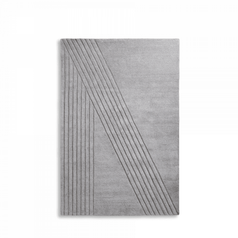 Woud Kyoto gulvteppe grått ulike størrelser