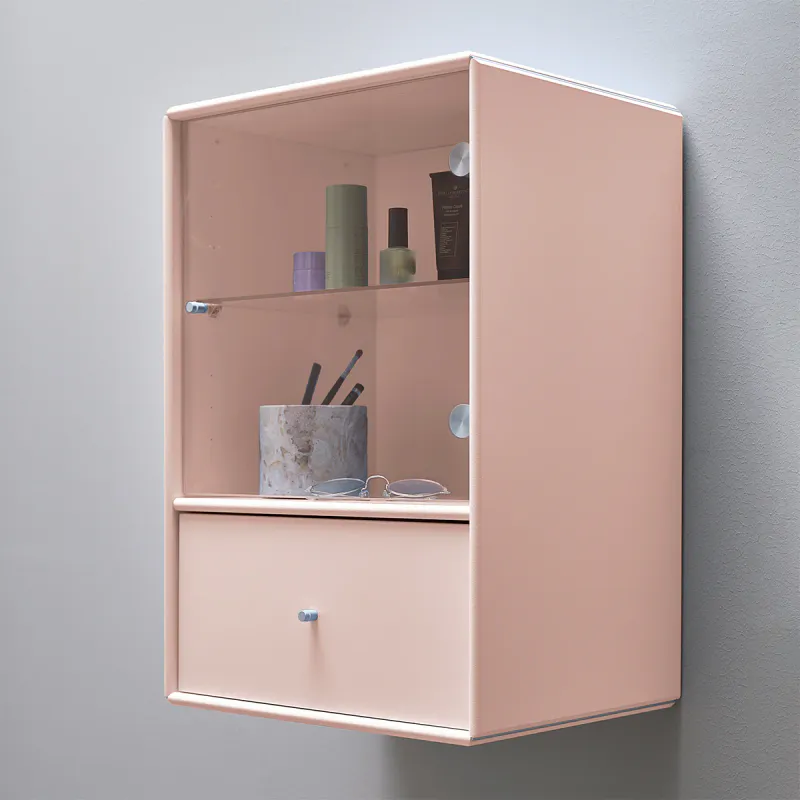 Quadrant  Sunrise vitrineskap 40x59cm med skuff og glassdør